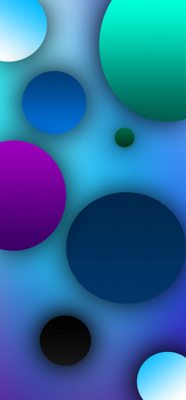 Samsung Galaxy Note Ultra Blue Circles Wallpaper