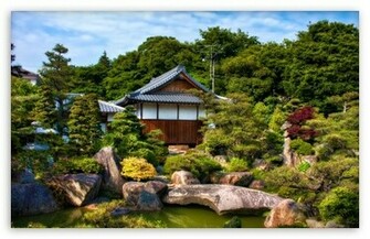Japanese Garden HD Desktop Wallpaper High Definition Fullscreen