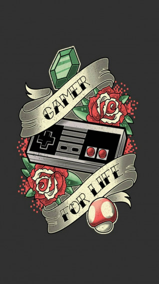 iPhone Gaming Gamer For Life Wallpaper