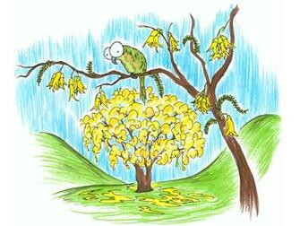 Screen Background A Kakapo In Kowhai Tree Bluebison Net