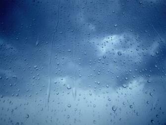 Wallpaper Rain On The Glass