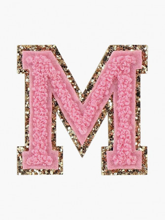 Preppy Pink Varsity Letter M Sticker By Ktp100 Stickers