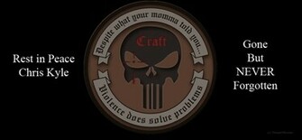 Pin Sniper Chris Kyle Punisher Logo