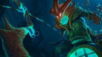 Thresh Deep Terror League Of Legends HD Wallpaper Lol Champion Skin