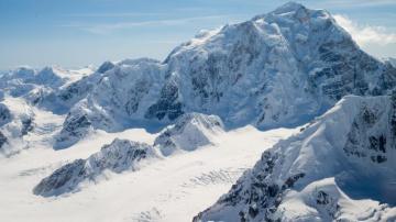 Landscape Snowy Mountains Background HD