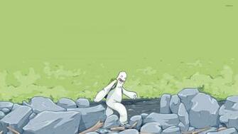 Hiking Yeti Wallpaper Funny