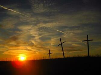 Wooden Cross Wallpaper Three Crosses By