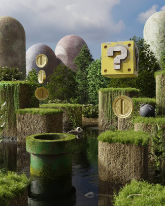 Mario World R ZoomBackground