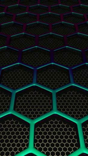 Hex Mesh Wallpaper By Tetritek Now