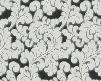 Gold And Black Leaf Scroll Wallpaper Border