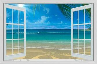 Beach And Tropical Murals Scene Wallpaper