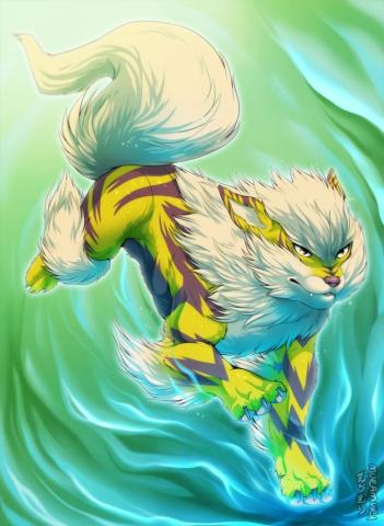 Shiny Arcanine Pokemon Fan Art