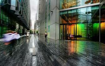 London Street Rainy Weather Wallpaper Wallpaperz Co