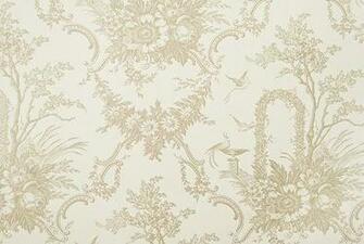 Elegant Cream Wallpaper Archway Toile