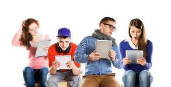 Young People With Tablets Ask A Tech Teacher