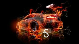 Fire Car Abstract Art HD Wallpaper Design By Tony Pictures
