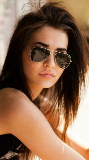 Wallpaper Girl Glasses Eyes Wind Sony Xperia Z1