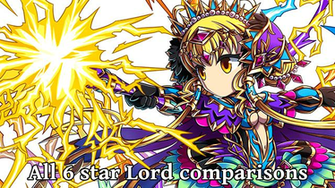 Brave Frontier All Star Units Lord Stat Comparisons