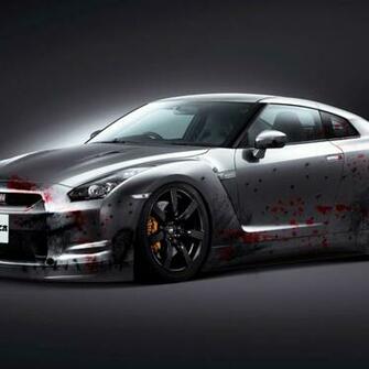 Nissan Gtr iPad Black Edition With Resolutions