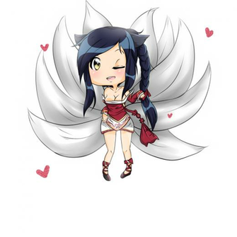 League Of Legends Chibi Ahri By Cuteaiko0
