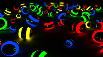 Glowing Balls Wallpaper