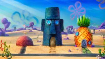 Spongebob Sponge On The Run Houses 4k Wallpaper
