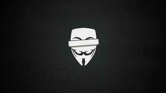 Anonymous Simple Background Wallpaper
