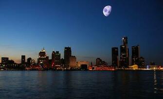 Detroit Skyline Wallpaper