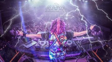 Dj Edm Lightning Storm Rave Paint Splatter Edit Edited