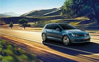 Volkswagen Golf Vii Speeding Desktop Pc And Mac Wallpaper