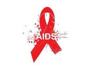 Aids Awareness Background With Grunge Elements And Red Ribbon