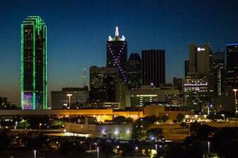 Dallas Architecture Bridges Cities City Texas Night Towers Buildings