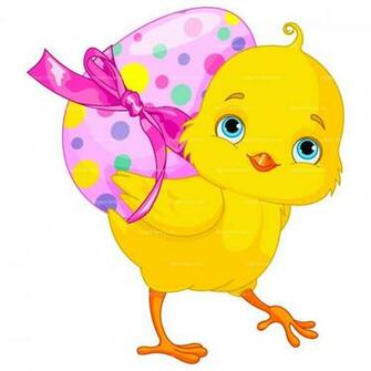 Clipart Easter Chicken With Egg Royalty Vector Design