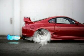 Toyota Supra Trd Burnout By Turkiye2009