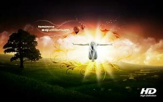 Feminine Equilibrium Wallpaper Stock Photos