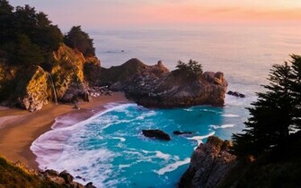 Mcway Falls At Big Sur Wallpaper