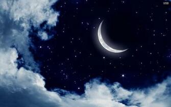 Moon And Stars Desktop Wallpaper Image