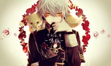 Touken Ranbu Nakigitsune Fox Mask Off Mouth Hold