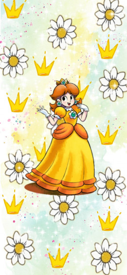 Nintendo Princess Daisy Yellow Aesthetic Phone Wallpaper