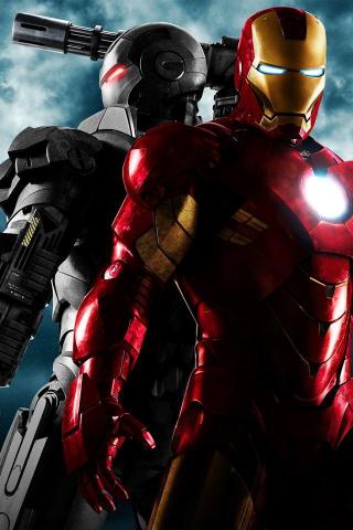 Iron Man And War Machine iPhone 4s Wallpaper