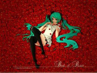 Vocaloid Wallpaper Bed Of Roses Minitokyo