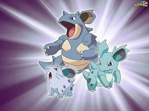 Nidoran Nidorina And Nidoqueen Pok Mon Evolution Wallpaper