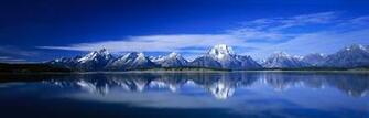 Mountain Lake Panorama Wallpaper HD