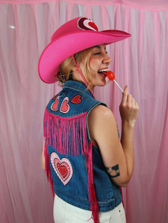Pink Cowgirl Aesthetic Wallpaper