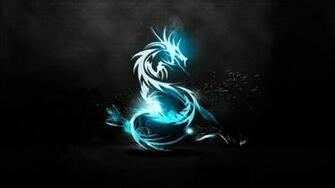 Black And Blue Tech Wallpaper