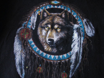 Native American Wolves Wallpaper