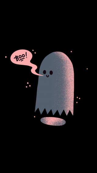 Little Booo Cute Minimalist Wallpaper R