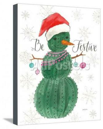 A Very Cactus Christmas I Be Festive Prints By Jenaya Jackson At