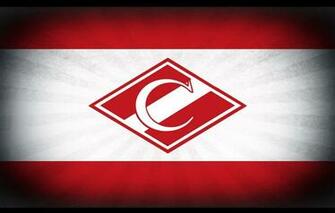 Wallpaper Retro Strip Logo Moscow Red White Spartacus