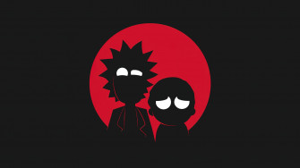 Rick And Morty Minimalist Wallpaper iPhone Phone 4k 9210e